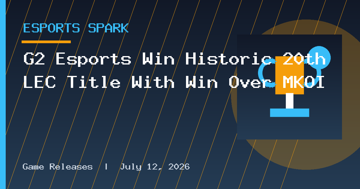 G2 Esports Win Historic 20th LEC Title With Win Over MKOI