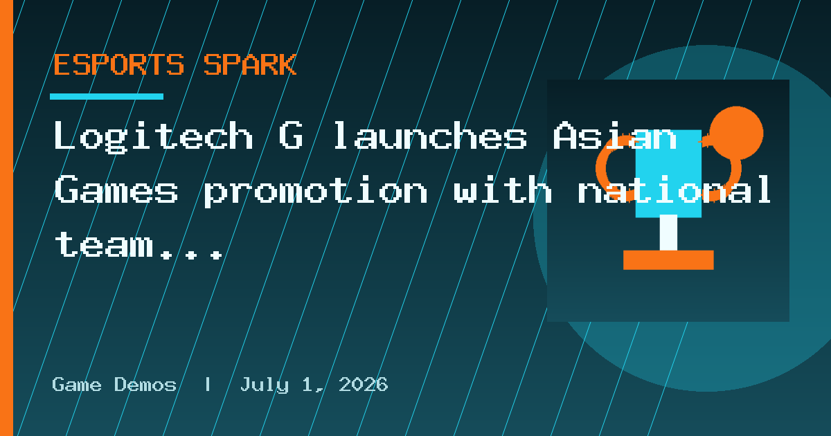 Logitech G launches Asian Games promotion with national team