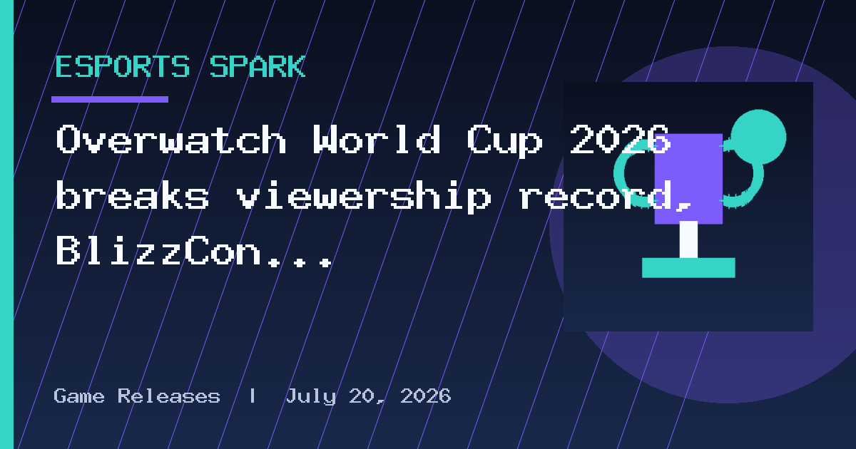 Overwatch World Cup 2026 breaks viewership record, BlizzCon celebrates WoW